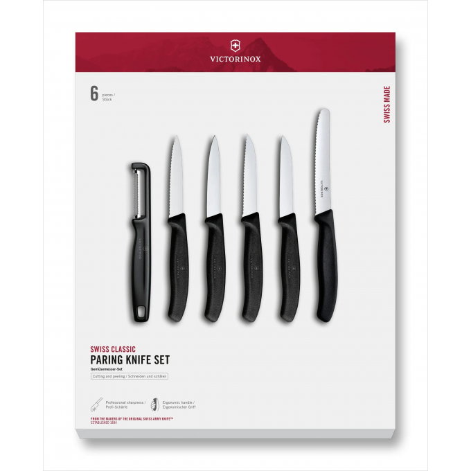Набор кухонных ножей VICTORINOX SWISS CLASSIC PARING 6.7113.61G